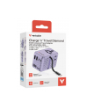 Adapter podróżny Verbatim Charge 'n' Travel GaN III globalny 1xUSB-C PD 3.0 QC 4+ 100W, 2xUSB-C 15W, 1xUSB-A 12W fioletowy - nr 5