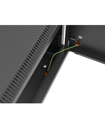 Szafa instalacyjna Lanberg Rack wisząca 19'' 4U 600x450 czarna drzwi metalowe (flat pack)