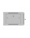 Szafa instalacyjna Lanberg Rack wisząca 19'' 4U 600x450 szara drzwi metalowe (flat pack) - nr 10