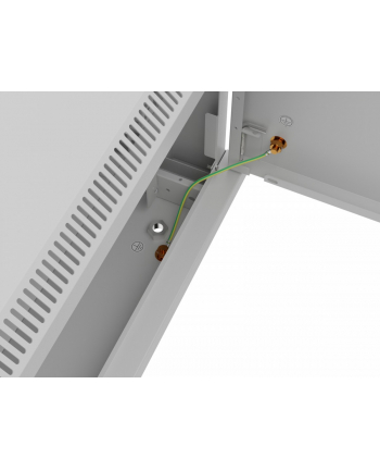 Szafa instalacyjna Lanberg Rack wisząca 19'' 4U 600x450 szara drzwi metalowe (flat pack)