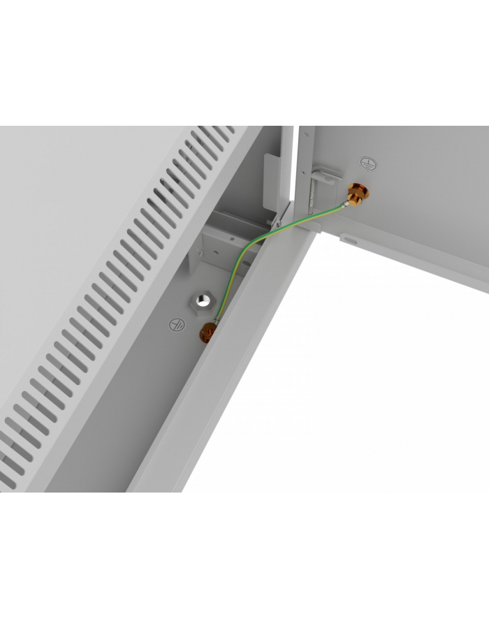 Szafa instalacyjna Lanberg Rack wisząca 19'' 4U 600x450 szara drzwi metalowe (flat pack) główny