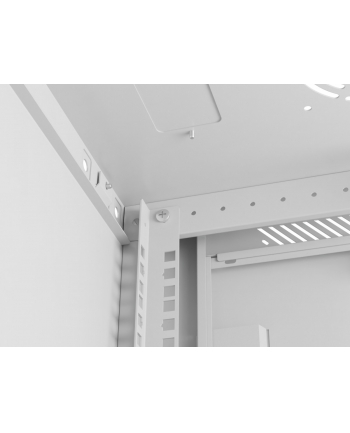 Szafa instalacyjna Lanberg Rack wisząca 19'' 4U 600x450 szara drzwi metalowe (flat pack)