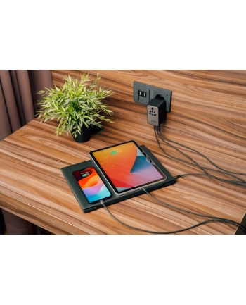 Adapter podróżny Verbatim Charge 'n' Travel GaN III globalny 170W, 2xUSB-C PD 3.1 QC 4+ 140W, 1xUSB-C PD 3.0 QC 3.0 30W, 1xUSB-A QC 3.0 18W nr 1