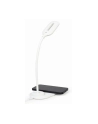 Lampka Biurkowa Gembird Led Z Ładowarką Bezprzewodową (Biała) (TAWPC10LED01W) - nr 10