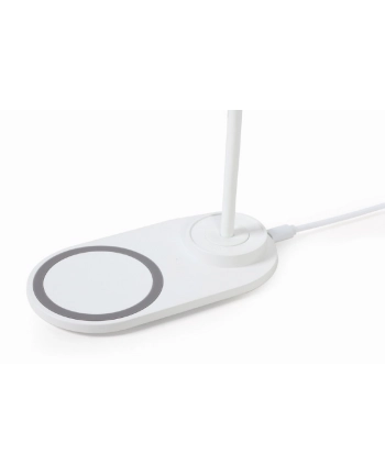 Lampka Biurkowa Gembird Led Z Ładowarką Bezprzewodową (Biała) (TAWPC10LED01W) nr 2