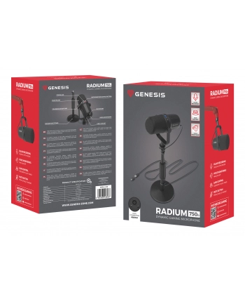 Mikrofon Genesis Radium 750D Studyjny USB/XLR Statyw nr 1