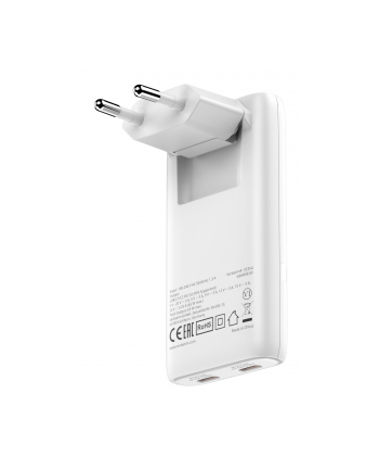 Ładowarka sieciowa Verbatim GaN Fold 'n' Go 65W 2xUSB-C PD 3.0 biała nr 2