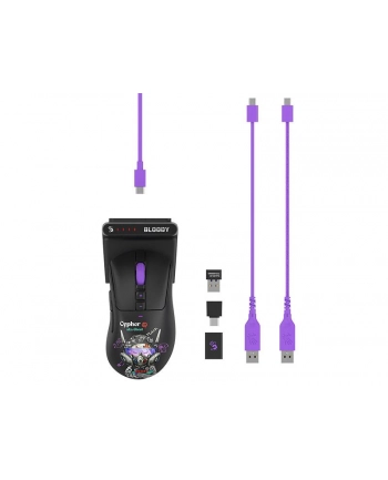 Mysz bezprzewodowa A4Tech Bloody R73 ULTRA DUO Cypher Ghost