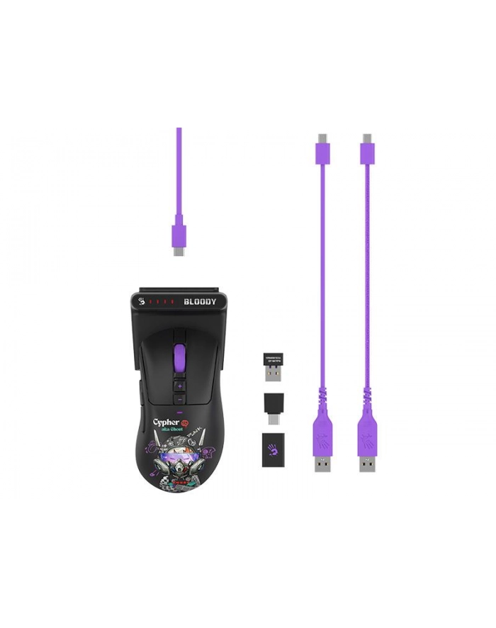 Mysz bezprzewodowa A4Tech Bloody R73 ULTRA DUO Cypher Ghost główny