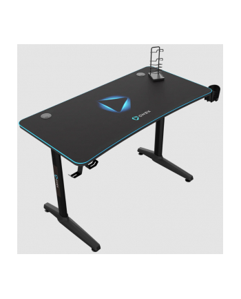 Onex Gaming Desk W/Cup Holder, Headset Hook, Gamepad Full Coverage Mouse Pad Gd1200H Black (Onexgd1200H)