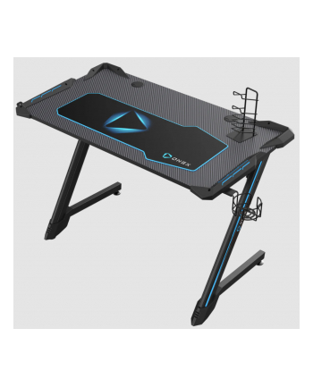 Onex Rgb Gaming Desk W/Cup Holder, Headset Hook, Gamepad 114Cm(W) Gd1200Z Black (Onexgd1200Zrgb)