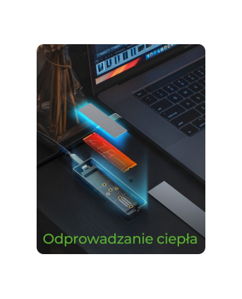 icybox Obudowa dysku IB-1826MCL-CU31 M.2 NVMe i SATA obudowa, RGB lighting, USB 3.2 Gen 2, 10 Gbps
