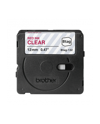 Brother BTAG-132 Red on Clear | Btag nr 1