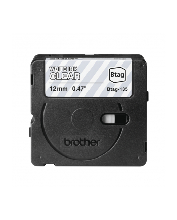 Brother Btag-135 White on Clear | Btag nr 2
