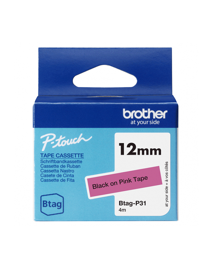 Brother Btag-P31 Black on Pink | Btag główny