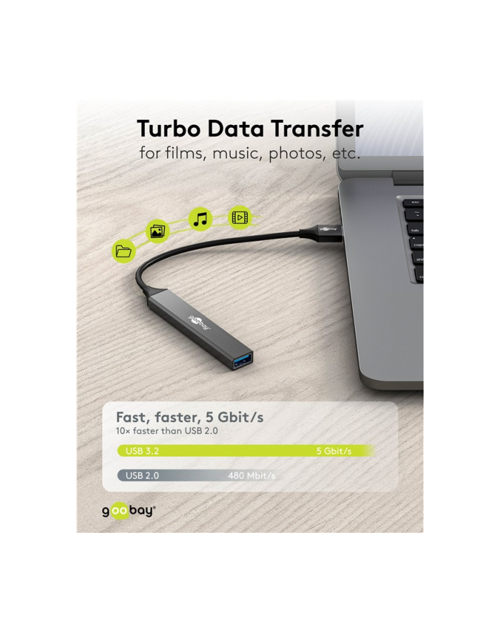Goobay hub Usb 4-portowy (74456) główny