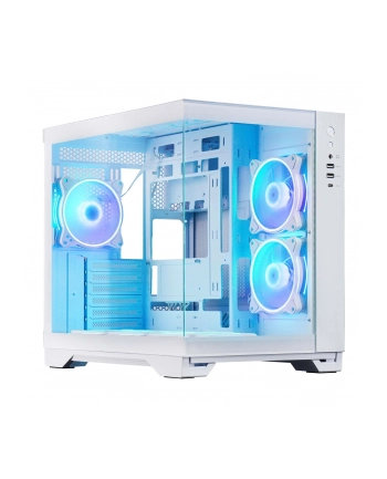 Obudowa Chieftec Visio WHITE GM-30W-TG-OP ATX ARGB z oknem bez zasilacza biała nr 1