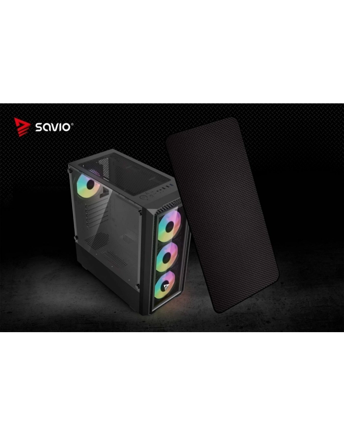 Obudowa komputerowa SAVIO NOCTIS GLASS RGB X1 główny