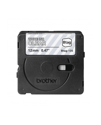 Brother Btag-135 White on Clear | Btag
