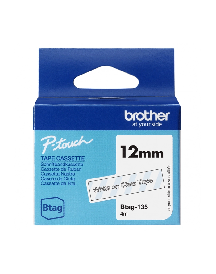 Brother Btag-135 White on Clear | Btag główny