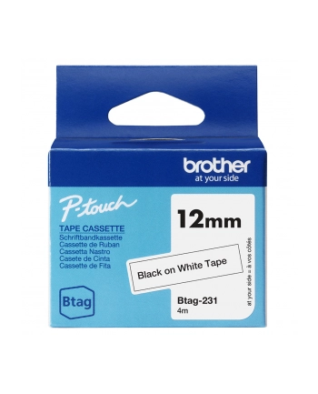 Brother Btag-231  Black on Orange | Btag