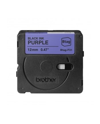 Brother Btag-F31 Black on Purple | Btag