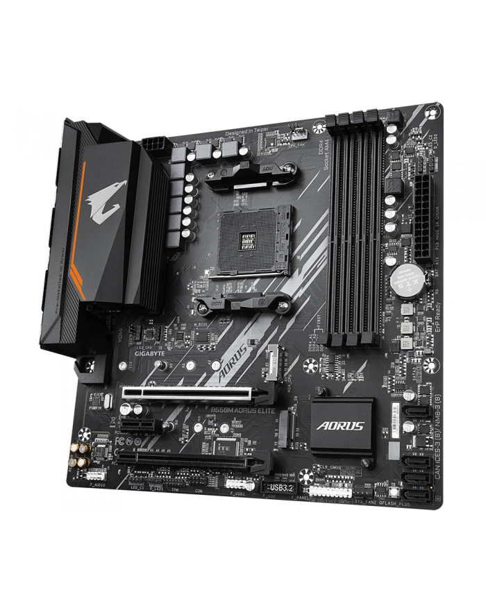 Płyta Gigabyte B550M AORUS ELITE /AMD B550/DDR4/SATA3/M.2/USB3.1/PCIe4.0/AM4/mATX - POSERWI główny