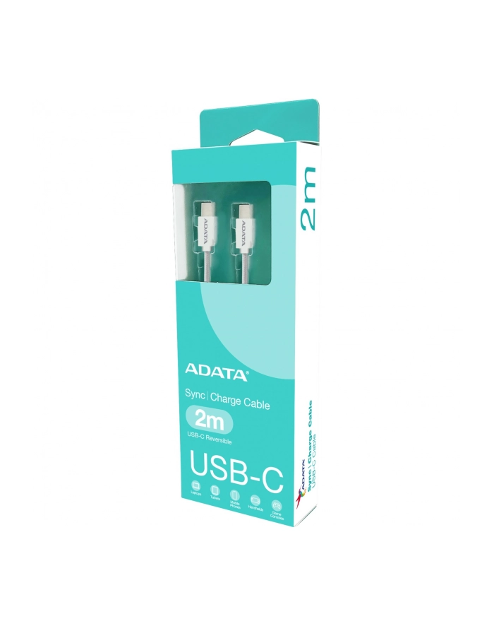 adata Kabel USB-C do USB-C 2.0/100W 200cm biały główny