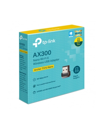 tp-link systems inc. Karta sieciowa TP-Link Archer TX1U Nano AX300 Wi-Fi 6 USB