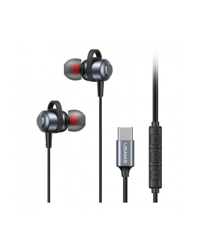 Słuchawki z mikrofonem USAMS EP-48 stereo USB-C białe główny