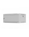 Szafa instalacyjna Lanberg Rack wisząca 19'' 4U 600x450 szara drzwi metalowe (flat pack) - nr 1