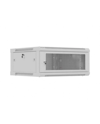 Szafa instalacyjna Rack wisząca 19'' 4U 600x600 szara drzwi perforowane Lanberg (flat pack) nr 1