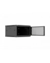 Szafa instalacyjna Rack 19'' Lanberg 6U 600x600 wisząca czarna drzwi perforowane (flat pack) - nr 11