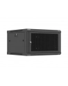 Szafa instalacyjna Rack 19'' Lanberg 6U 600x600 wisząca czarna drzwi perforowane (flat pack) - nr 15