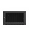 Szafa instalacyjna Rack 19'' Lanberg 6U 600x600 wisząca czarna drzwi perforowane (flat pack) - nr 7