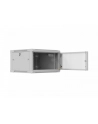 Szafa instalacyjna Rack 19'' Lanberg 6U 600x600 wisząca szara drzwi perforowane (flat pack) - nr 11