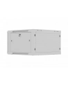 Szafa instalacyjna Rack 19'' Lanberg 6U 600x600 wisząca szara drzwi perforowane (flat pack) - nr 14