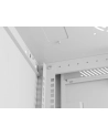Szafa instalacyjna Rack 19'' Lanberg 6U 600x600 wisząca szara drzwi perforowane (flat pack) - nr 3