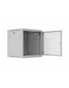 Szafa instalacyjna Rack wisząca 19'' 12U 600x600 szara drzwi perforowane Lanberg (flat pack) - nr 11