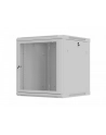 Szafa instalacyjna Rack wisząca 19'' 12U 600x600 szara drzwi perforowane Lanberg (flat pack) - nr 7