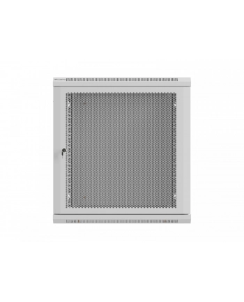 Szafa instalacyjna Rack wisząca 19'' 12U 600x600 szara drzwi perforowane Lanberg (flat pack) nr 1