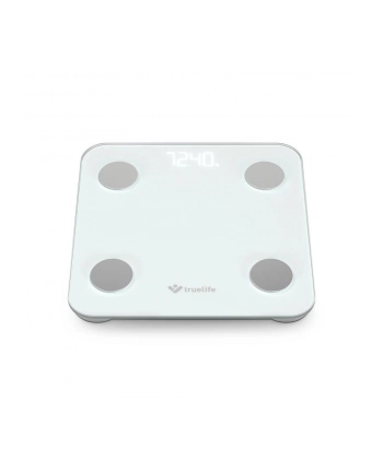Waga diagnostyczna bluetooth TrueLife FitScale W1 BT biała kolorowy LCD 0,2 ~ 180 kg iOS, System Android nr 1