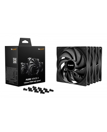 listan gmbh  Wentylator be quiet! Pure Wings 3 140mm PWM HS Black Triple Pack