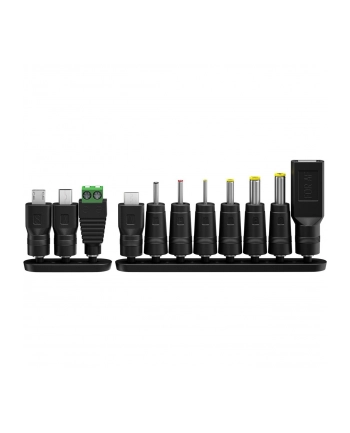ZASILACZ UNIWERSALNY 3V-12V MAKS. 27W 11 ADAPTERÓW CZARNY 1.8M  64570 GOOBAY nr 1
