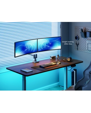 Equip Uchwyt biurkowy na 2 monitory 17'' 35'' (650183)