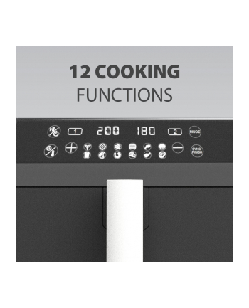 feel-maestro Frytownica beztłuszczowa podwójna pionowa 5l + 5l  2400W  MR-761 nr 2