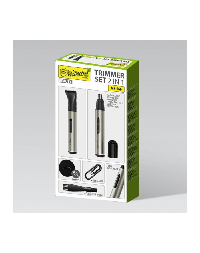 feel-maestro Zestaw trymerów 2w1 USB-C  MR-666 główny