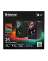 defender Głośniki komputerowe J4 2.0 6W LED USB Czarne - nr 2