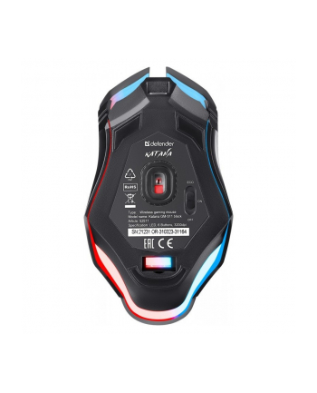 defender Mysz gamingowa bezprzewodowa KATANA RF 3200DPI 7P Czarna nr 2