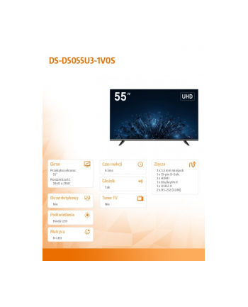 hikvision Monitor 55 '' DS-D5055U3-1V0S nr 1